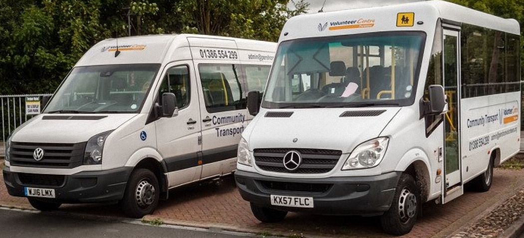 Our two minibuses are used by local clients who are unable to access public transport